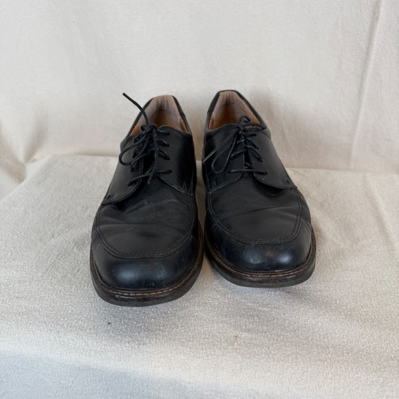 Ecco Other - Ecco Black Leather Lace Up Dress Shoes Men Size 11 EU45 Comfort Casual Work